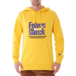 APC Brain Dead Spacy Long Sleeve Hooded Sweatshirt - Yellow Size: Medium